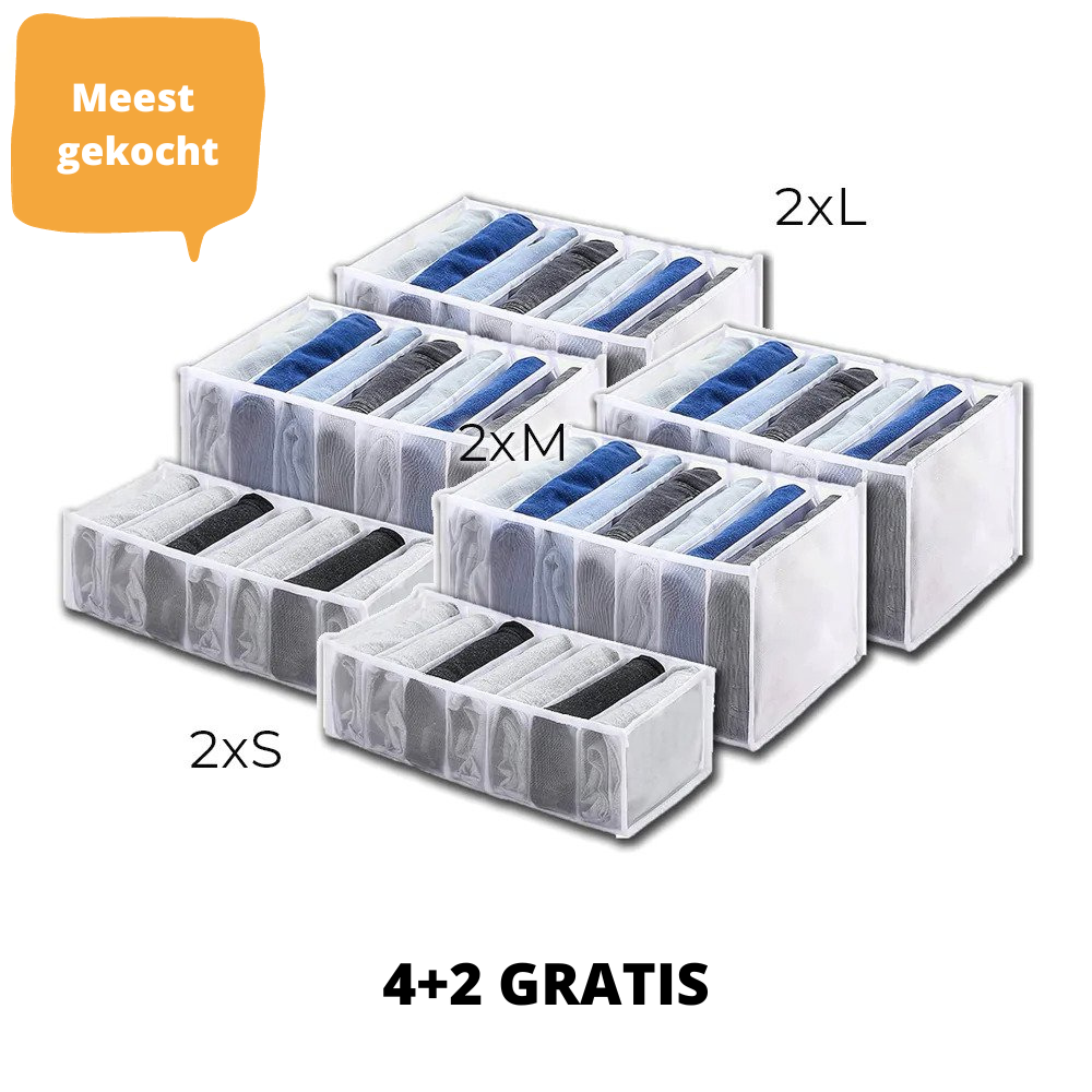 Multi Grid Organizer | Slimme Kleding Meest Gekocht: 6 Stuks (4+2 Gratis) Haus & Garten