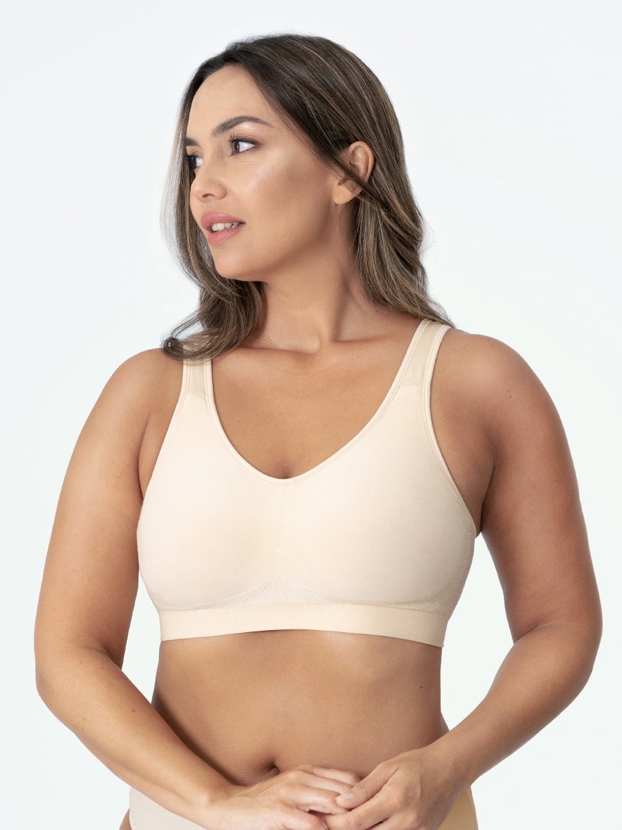 Revada | Dagelijkse Comfort Draadloze Bh Beige / S Bra