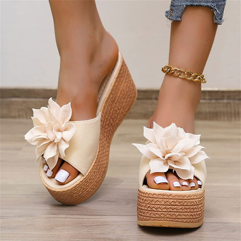 Flower Platform Sandals