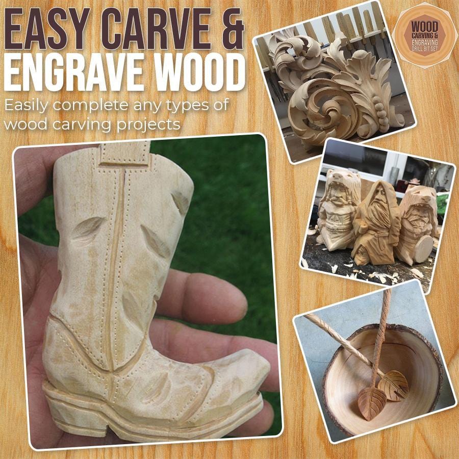 Woodcarver Snij & Graveer Boorset<Br><Br> Laatste Dag 50% Korting Wood Carving